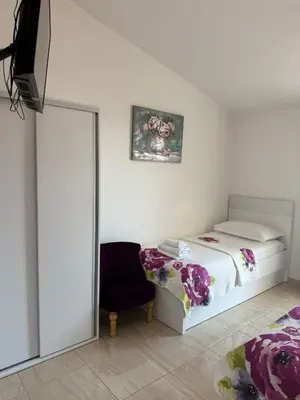 Krevet ili kreveti u jedinici u objektu Apartment Sea Life with balcony and sea view