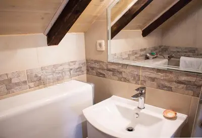 Kupaonica u objektu Villa Cindro House