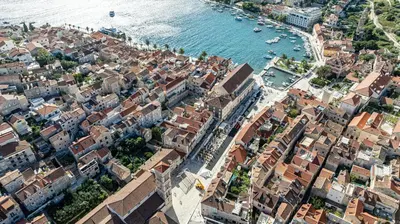 Pogled na grad 'Hvar' ili pogled na grad iz apartmana