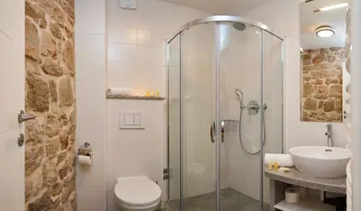 Kupaonica u objektu Seaside family friendly house with a swimming pool Bol, Brac - 14239