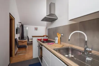 Kuhinja ili čajna kuhinja u objektu Beach Apartments Borovina