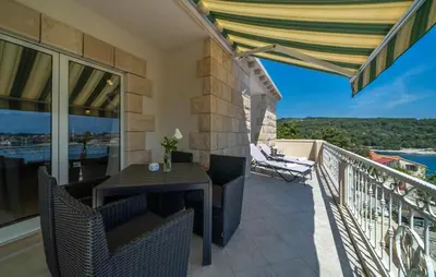 Balkon ili terasa u objektu Amazing Apartment In Selca With Wifi