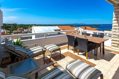 Balkon ili terasa u objektu Peaceful apartment with beautiful view