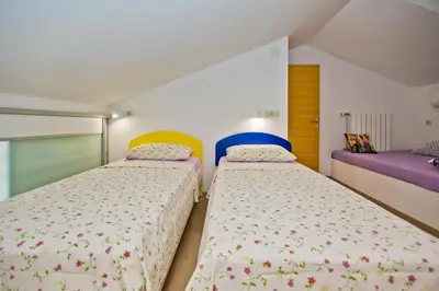 Krevet ili kreveti u jedinici u objektu Island Hvar Seaside Villa Levanda with Beach, Pool & Seaview