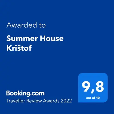 Certifikat, nagrada, logo ili neki drugi dokument izložen u objektu Summer House Krištof