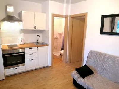 Kuhinja ili čajna kuhinja u objektu Apartments Amfora