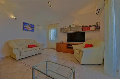 TV i/ili zabavni centar u objektu Apartmani Vila Nela