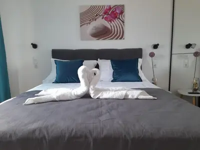 Krevet ili kreveti u jedinici u objektu Apartments San Paulo