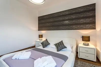 Krevet ili kreveti u jedinici u objektu Sea Pearl Luxury Apartment