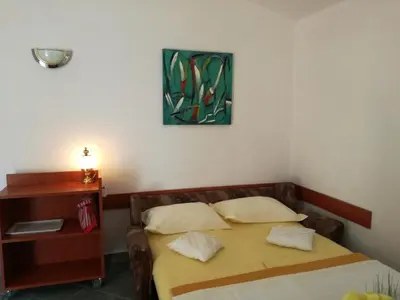 Krevet ili kreveti u jedinici u objektu Apartments by the sea Baska Voda, Makarska - 14881