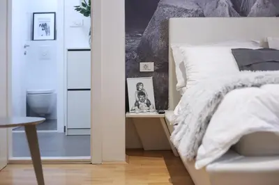 Krevet ili kreveti u jedinici u objektu Apartmani Leo-Marin