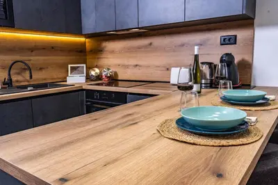 Kuhinja ili čajna kuhinja u objektu Apartments Bubalo