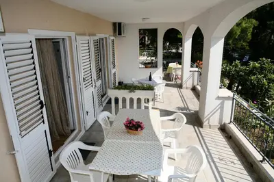 Balkon ili terasa u objektu Apartments by the sea Brela, Makarska - 13052
