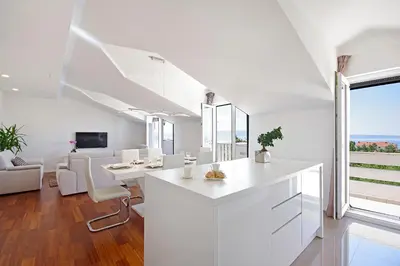 TV i/ili zabavni centar u objektu Luxury penthouse Eva