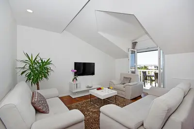 TV i/ili zabavni centar u objektu Luxury penthouse Eva