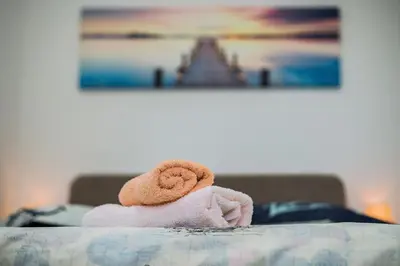 Krevet ili kreveti u jedinici u objektu Apartment Karla