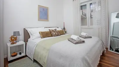 Krevet ili kreveti u jedinici u objektu apartman ami
