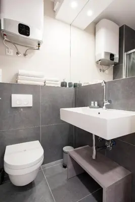 Kupaonica u objektu Beachfront Apartments Zanic