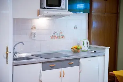 Kuhinja ili čajna kuhinja u objektu Apartments and Rooms Robi