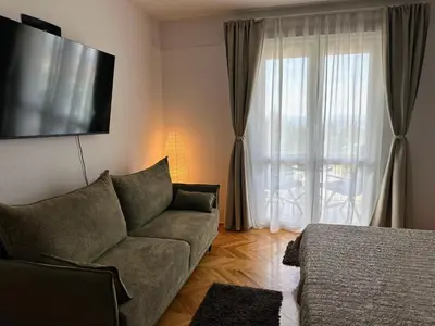 Krevet ili kreveti u jedinici u objektu Spacious family apartment near the beach