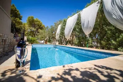 Tlocrt objekta Seaside family friendly house with a swimming pool Cove Osibova, Brac - 2837