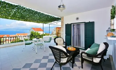 Balkon ili terasa u objektu Apartment Pepica with sea view