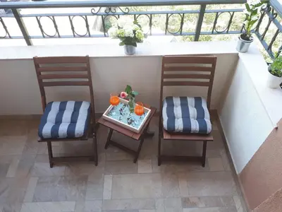 Balkon ili terasa u objektu Apartment ENI with garage parking