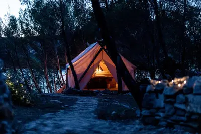 Tlocrt objekta Plage Cachée - Glamping