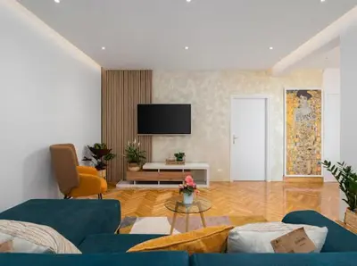 TV i/ili zabavni centar u objektu Luxury Apartment Beyond