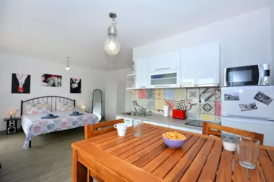 Kuhinja ili čajna kuhinja u objektu Sea View Luxury Apartments, ALA DA