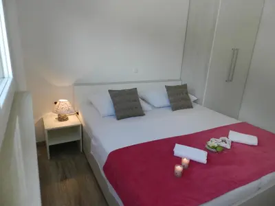 Krevet ili kreveti u jedinici u objektu Apartments with parking space Baska Voda, Makarska - 15214