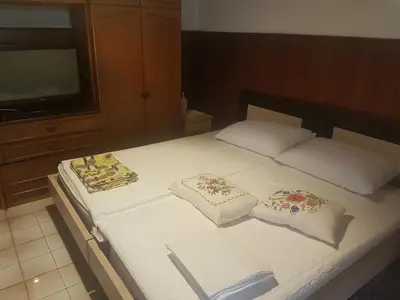 Krevet ili kreveti u jedinici u objektu Apartments by the sea Povlja, Brac - 708