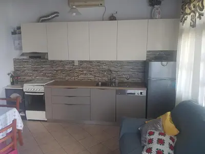 Kuhinja ili čajna kuhinja u objektu Apartments by the sea Povlja, Brac - 708