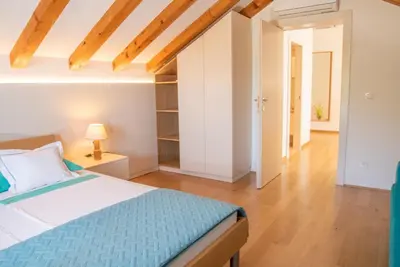 Krevet ili kreveti u jedinici u objektu Villa Franka with pool