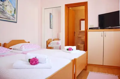 Krevet ili kreveti u jedinici u objektu Apartments Mladinić