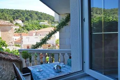 Balkon ili terasa u objektu Apartments Mladinić