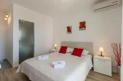 Krevet ili kreveti u jedinici u objektu Hvar De Luxe Apartments