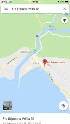 Tlocrt objekta Apartman studio Ganga
