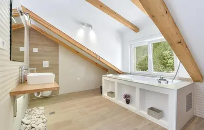 Kupaonica u objektu Villa OLIVE TREE village Pisak heated pool and close to the beach