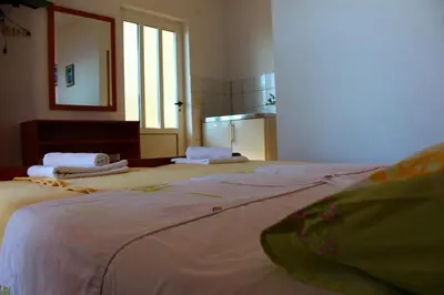 Krevet ili kreveti u jedinici u objektu Pension Tamaris