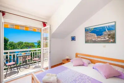 Krevet ili kreveti u jedinici u objektu Sunny Days ''Sara'' - ZF Hvar