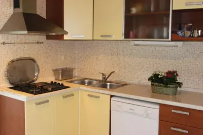 Kuhinja ili čajna kuhinja u objektu Oasis Apartments