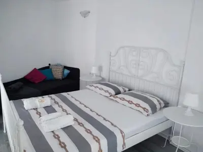 Krevet ili kreveti u jedinici u objektu Nemira beach apartments