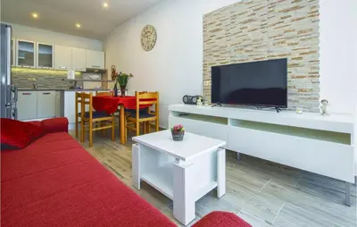 Kuhinja ili čajna kuhinja u objektu Three-Bedroom Apartment In Ostrvica