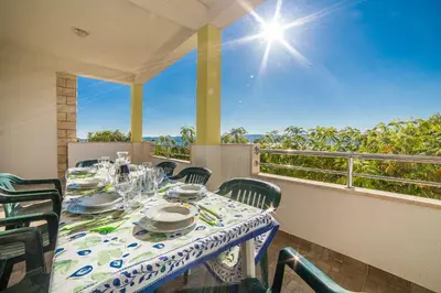 Balkon ili terasa u objektu Apartments Saga