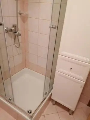 Kupaonica u objektu Apartman Magdalena Galileo sa pogledom na more i plazu