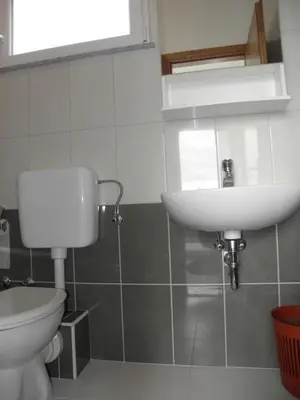 Kupaonica u objektu Apartment in Duce with sea view, balcony, air conditioning, Wi-Fi (4166-5)