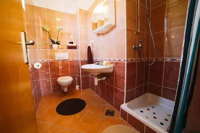 Kupaonica u objektu Studio Apartment in Duce with Sea View, Balcony, Air Conditioning, Wi-Fi (4167-3)