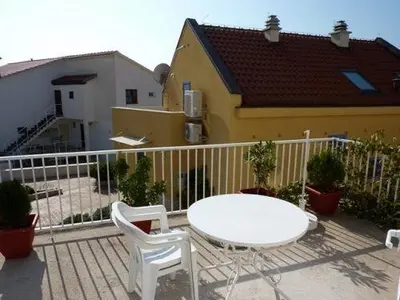 Balkon ili terasa u objektu Apartment in Hvar town with sea view, terrace, air conditioning, W-LAN (3666-5)