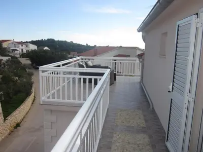 Balkon ili terasa u objektu Apartment in Hvar town with sea view, terrace, air conditioning, W-LAN (3666-5)